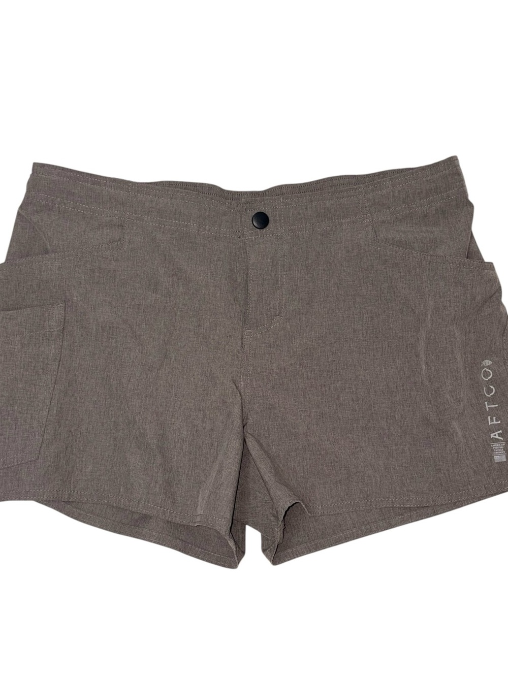AFTCO Women's Brown Performance Shorts STRETCH FISHING SHORTS Sz 14